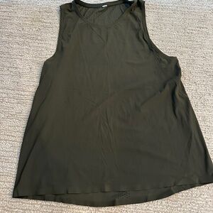Lululemon tank olive green size 6